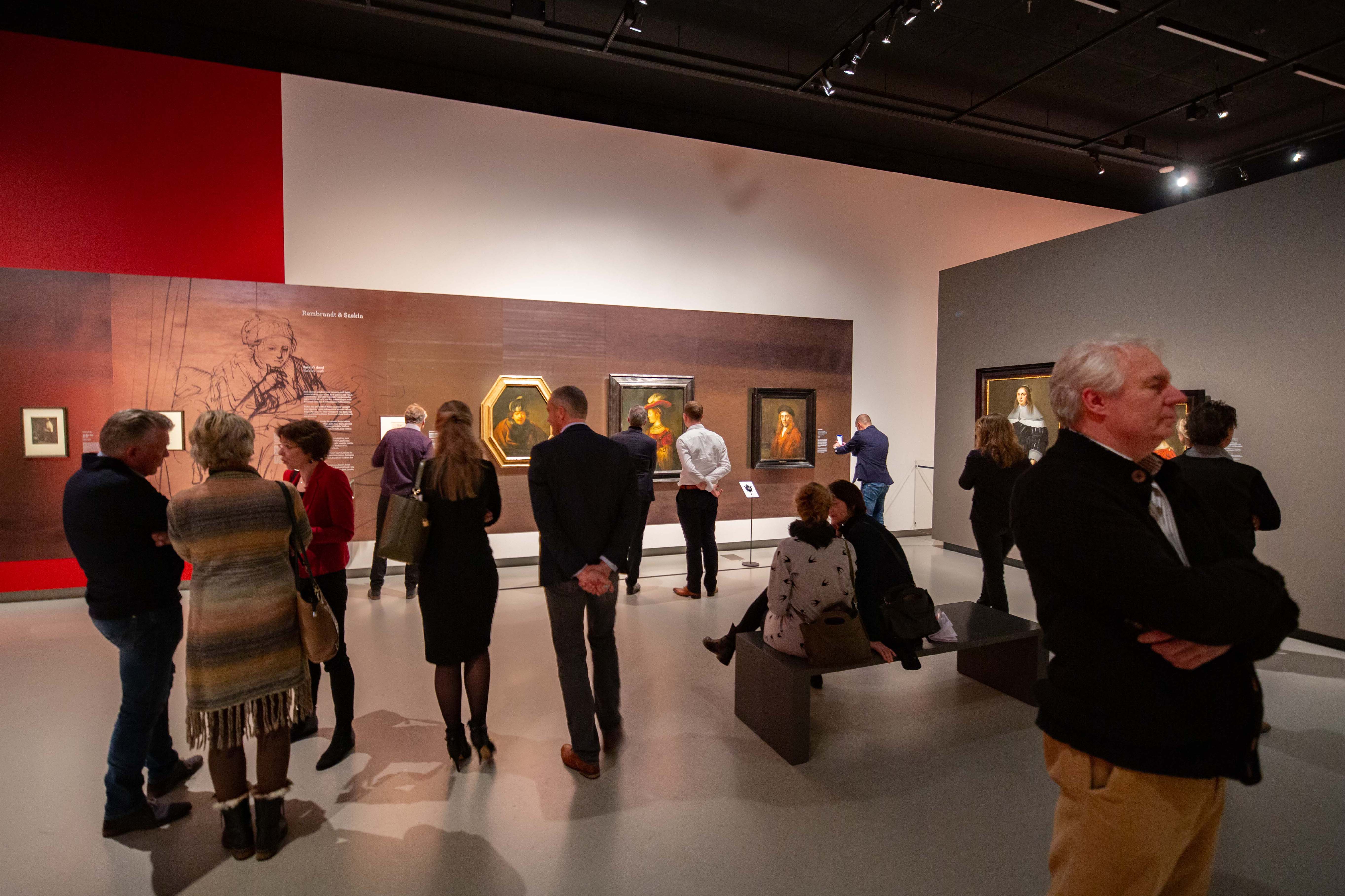 Overzicht tentoonstelling Saskia en Rembrandt